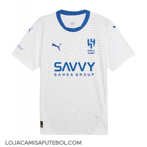 Camisa de Futebol Al-Hilal Equipamento Secundário 2024-25 Manga Curta